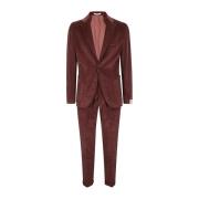 Eleventy Trendy Suit for Men Red, Herr