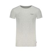 Gaudi Trendig Print Logo Kortärmad T-shirt Gray, Herr