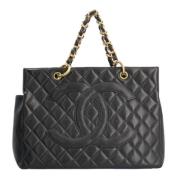 Chanel Vintage Pre-owned Tyg chanel-vskor Black, Dam