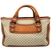 Celine Vintage Pre-owned Canvas handvskor Beige, Dam