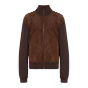 Dolce & Gabbana Jacka med mocka fram Brown, Herr