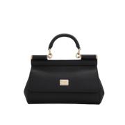 Dolce & Gabbana Dauphine Läder Liten Väska Black, Dam