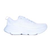 Hoka One One Vita Tyg Chunky Sole Sneakers White, Dam