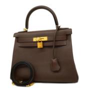 Hermès Vintage Pre-owned Tyg handvskor Brown, Dam