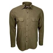 Salvatore Piccolo Overshirt Sby, oliv Green, Herr