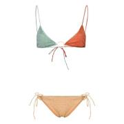 Oseree Multifärgad Triangel Bikini med Sidoband Multicolor, Dam