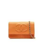 Chanel Vintage Pre-owned Tyg chanel-vskor Brown, Dam