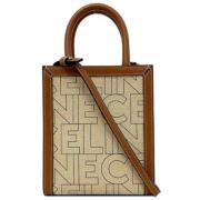 Celine Vintage Pre-owned Canvas handvskor Beige, Dam