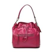 Coach Pre-owned Pre-owned Tyg axelremsvskor Pink, Dam