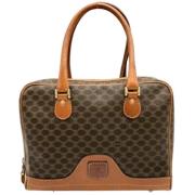 Celine Vintage Pre-owned Canvas handvskor Brown, Dam