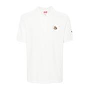 Kenzo Tiger Head Polo Shirt Cotton Piqué White, Herr