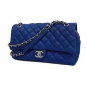 Chanel Vintage Pre-owned Laeder chanel-vskor Blue, Dam