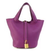 Hermès Vintage Pre-owned Tyg handvskor Purple, Dam