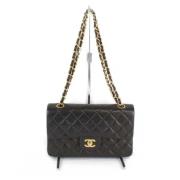 Chanel Vintage Pre-owned Tyg chanel-vskor Black, Dam