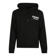 Dsquared2 Svart Cool Fit Hoodie Sweaters Black, Herr