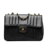 Chanel Vintage Pre-owned Laeder axelremsvskor Black, Dam