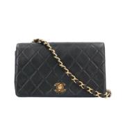 Chanel Vintage Pre-owned Laeder axelremsvskor Black, Dam