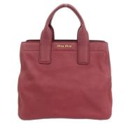 Miu Miu Pre-owned Pre-owned Tyg handvskor Pink, Dam