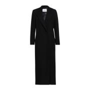 IVY OAK Maxi Blazer Coat med Transformable Style Black, Dam