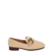 Bibi Lou Fuskpäls Moccasin Sandaler med Mockadetaljer Beige, Dam