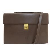 Loewe Pre-owned Pre-owned Tyg handvskor Brown, Dam