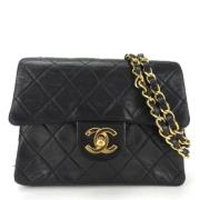 Chanel Vintage Pre-owned Laeder axelremsvskor Black, Dam