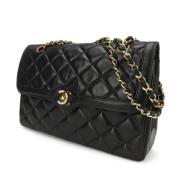 Chanel Vintage Pre-owned Tyg chanel-vskor Black, Dam