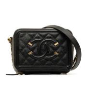 Chanel Vintage Pre-owned Laeder handvskor Black, Dam