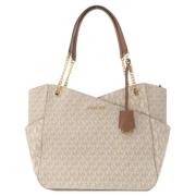 Michael Kors Pre-owned Pre-owned Tyg totevskor Beige, Dam