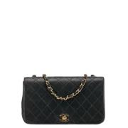 Chanel Vintage Pre-owned Laeder axelremsvskor Black, Dam