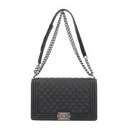 Chanel Vintage Pre-owned Laeder axelremsvskor Black, Dam