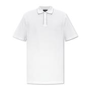 Brioni Bomullspolo White, Herr