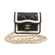 Chanel Vintage Pre-owned Laeder axelremsvskor Black, Dam