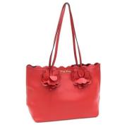 Miu Miu Pre-owned Pre-owned Tyg axelremsvskor Red, Dam