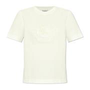 Burberry T-shirt med logotyp White, Dam