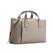 Calvin Klein Dragkedja Bauletto Väska Beige, Dam