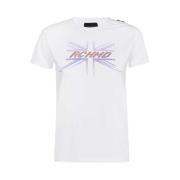 John Richmond Högkvalitativ Dam T-shirt Uwp22016Ts White, Dam