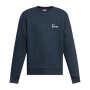 Kenzo Sweatshirt med logotyp Blue, Herr