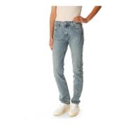 Pepe Jeans Mid Waist Straight Fit Jeans Blue, Dam