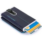Piquadro Blå kompakt plånbok med RFID-skydd Blue, Herr