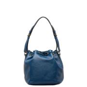 Louis Vuitton Vintage Pre-owned Laeder axelremsvskor Blue, Dam