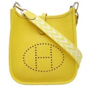 Hermès Vintage Pre-owned Tyg crossbodyvskor Yellow, Dam