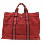 Hermès Vintage Pre-owned Tyg totevskor Red, Dam