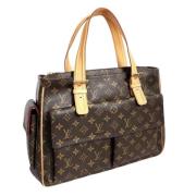 Louis Vuitton Vintage Pre-owned Tyg louis-vuitton-vskor Brown, Dam