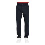 Tommy Hilfiger Blå Avslappnad Garment-Dyed Chino Byxor Blue, Herr