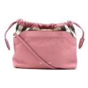 Burberry Vintage Pre-owned Tyg axelremsvskor Pink, Dam