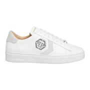 Philipp Plein Arrow Force Sneakers Plain Lace Closure White, Herr