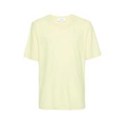 Lardini Pastellgul Bomull T-shirt Lätt Jersey Yellow, Herr