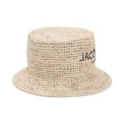 Jacquemus Naturlig Bob Pesco Hatt Beige, Dam