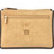 Loewe Pre-owned Pre-owned Tyg kuvertvskor Beige, Dam